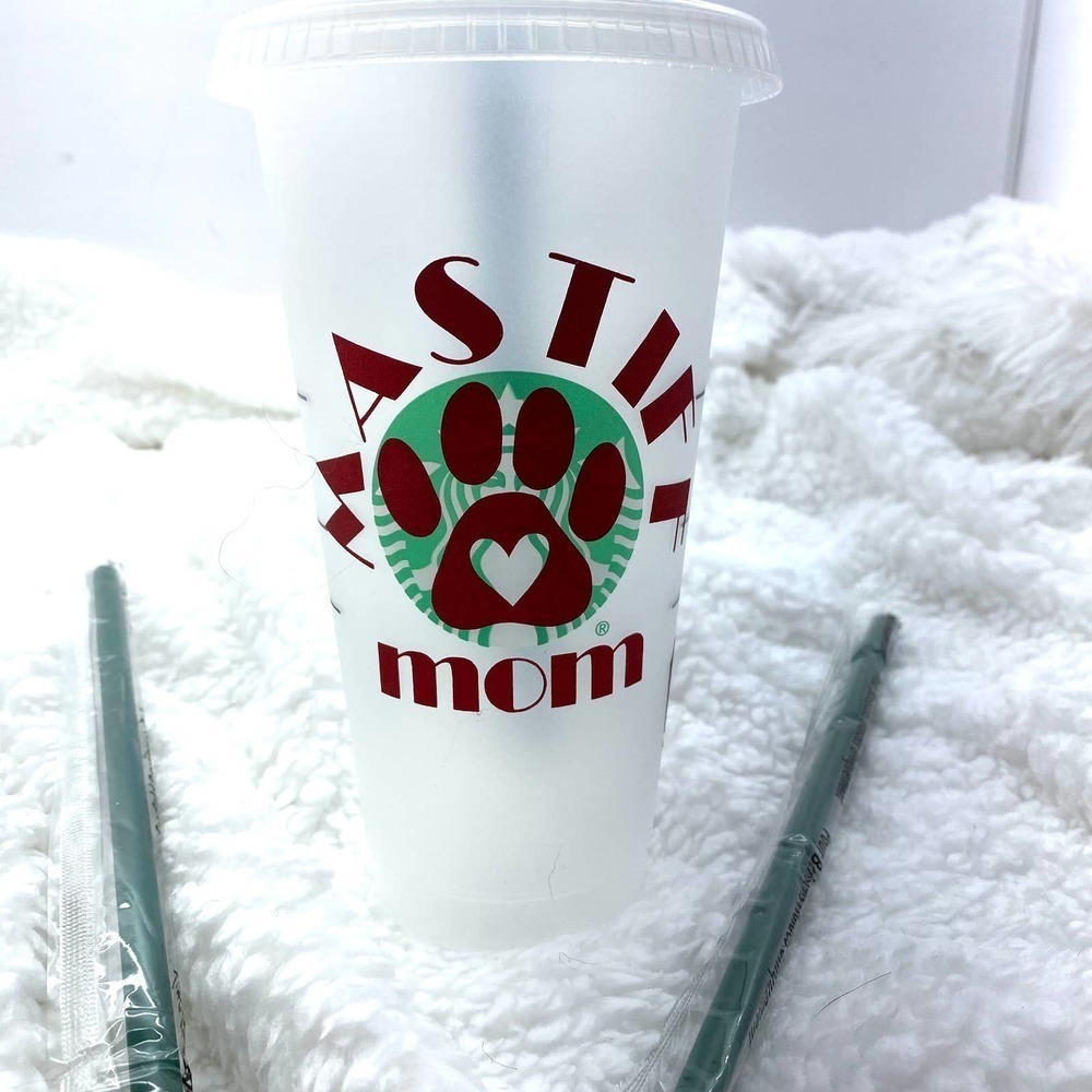 Valentine Day Mastiff MOM Starbucks 24oz Tumbler - Picture 4 of 4